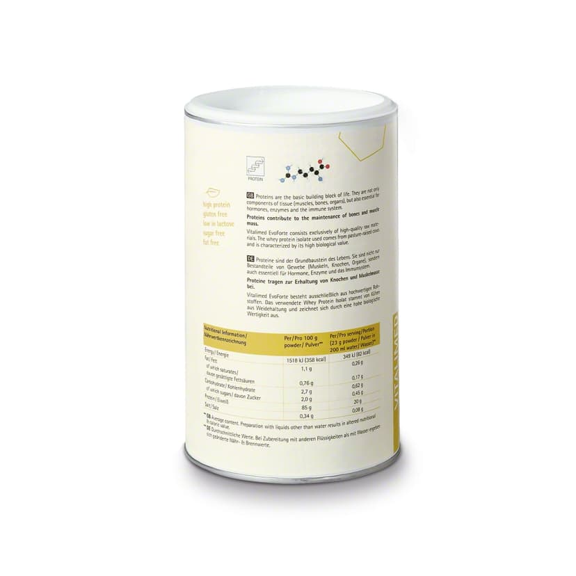 VITALIMED EvoForte Ginger-basil-lemon-Whey Protein Powder